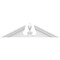 Ekena Millwork Acorn Architectural Grade PVC Pediment, 36"W x 9"H x 2-3/4"P (Pitch 6/12) PEDPS036X090ACR00 - alternate 3